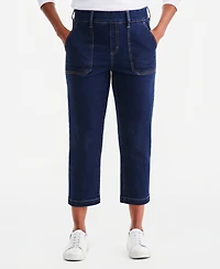 Style & Co Women's High-Rise Straight-Leg Pull-On Utility Jeans, Macy's Exclusive