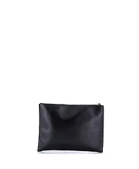 Pre-Owned Saint Laurent Medium Classic Monogram Wristlet Pouch Leather