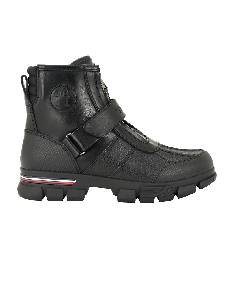 Tommy Hilfiger Men's Wivito Chunky Lug Double-Zip Boots
