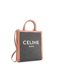 Pre-Owned Celine Small Vertical Cabas Tote Felt with Leather