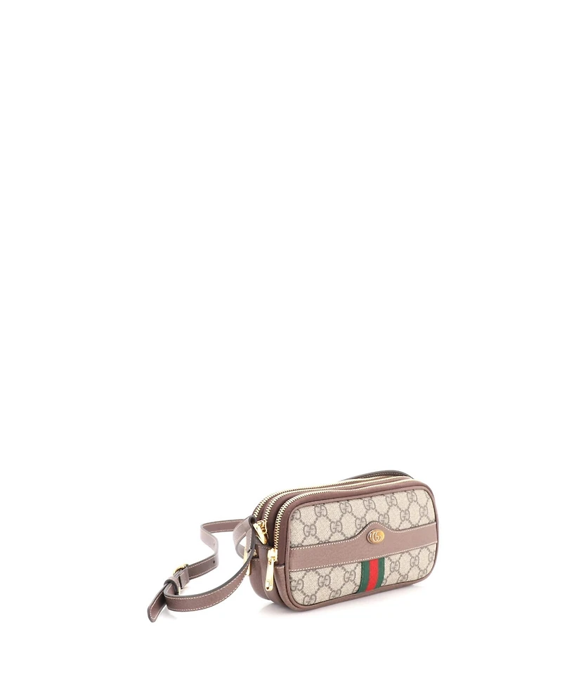 Pre-Owned Gucci Mini Ophidia Crossbody Bag Gg Coated Canvas
