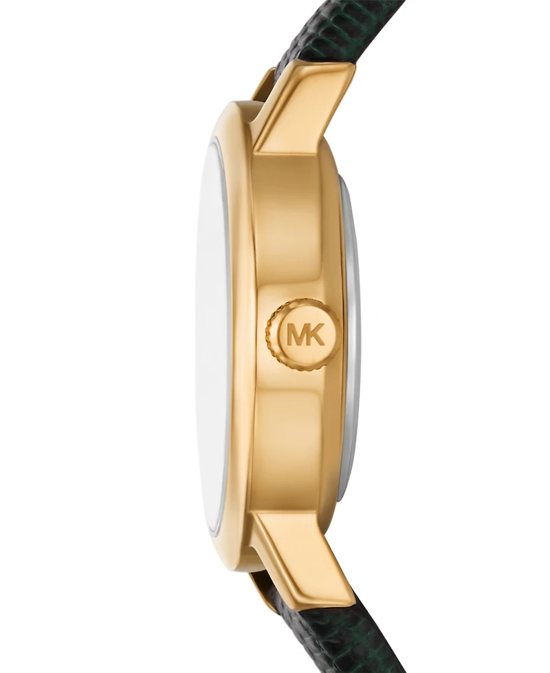 Michael Michael Kors Women's Maude Three-Hand Leather Watch 21mm