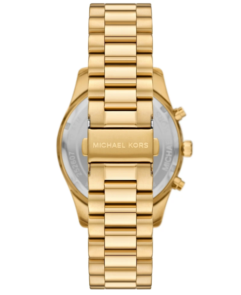 Michael Michael Kors Men's Lexington Chronograph Gold-Tone Stainless Steel Watch 44mm