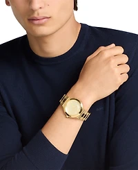 Michael Michael Kors Men's Billie Three-Hand Gold-Tone Stainless Steel Watch 44mm