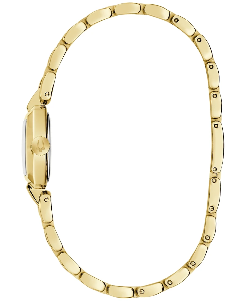 Bulova Women's Goddess of Time Jackie Gold-Tone Stainless Steel Bracelet Watch 18mm