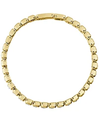 Bulova Women's Box Set Crystal Gold-Tone Stainless Steel Bracelet Watch 15mm