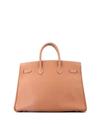 Pre-Owned Hermes Birkin 35 Handbag Brown Courchevel with Gold Hardware