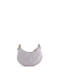 Pre-Owned Gucci Mini Half Moon Hobo Gg Matelasse Leather