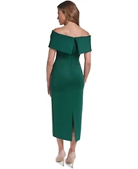Eliza J Women's Off-the-Shoulder U-Bar Cocktail Dress