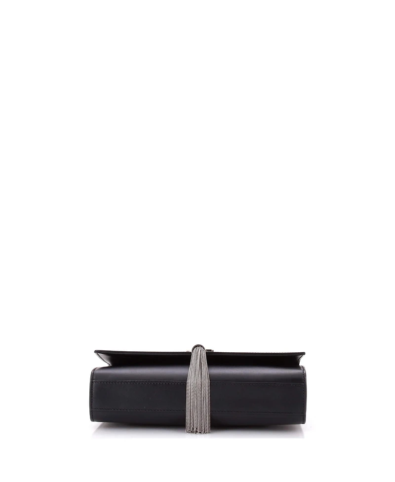 Pre-Owned Saint Laurent Medium Classic Monogram Tassel Crossbody Bag Leather