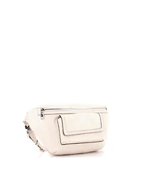 Pre-Owned Gucci Front Pocket Belt Bag Gg Embossed Perforated Leather