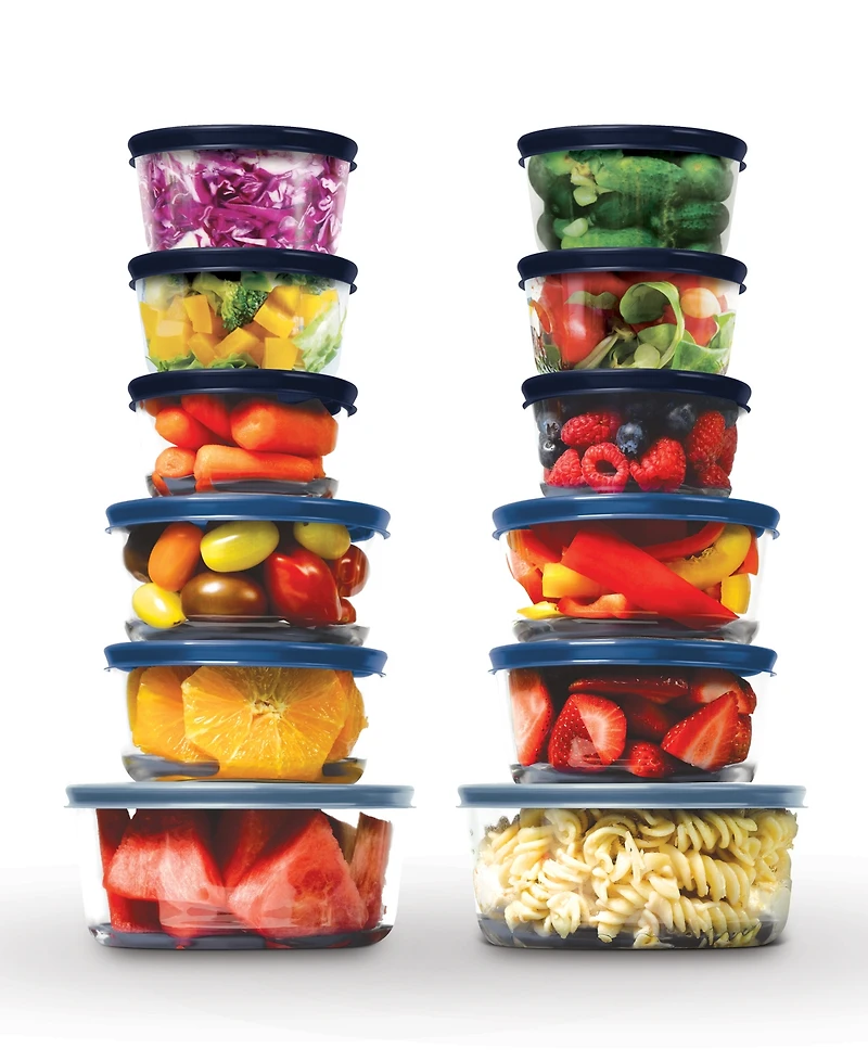 24 Pc Glass Containers