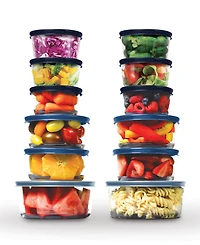 24 Pc Glass Containers