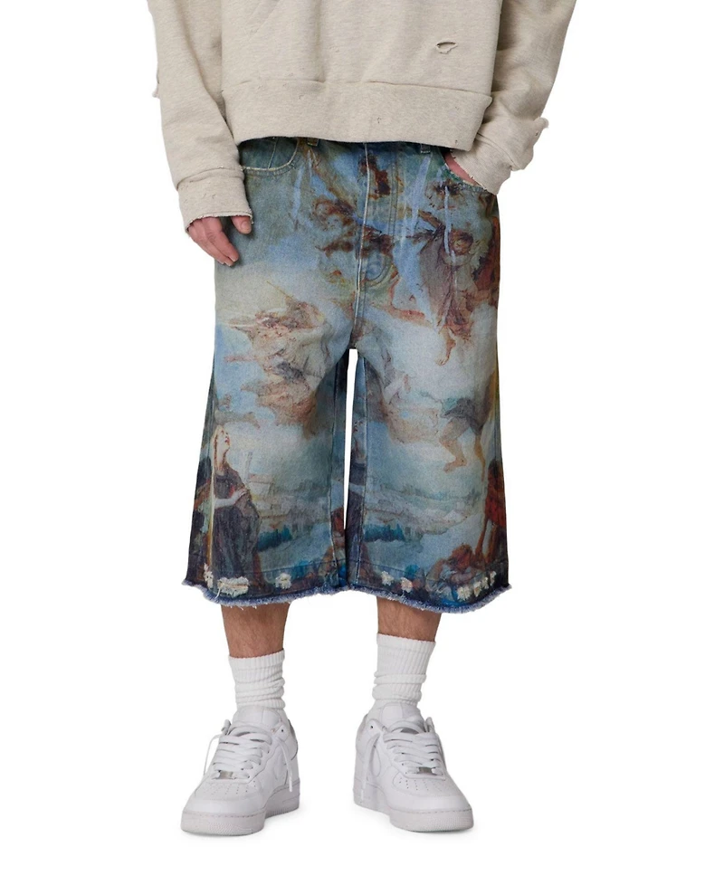 mnml Men's Ultra Baggy Angel Denim Shorts