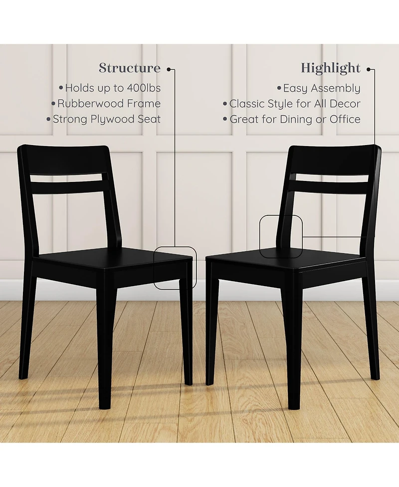 Grain & Grove Crew Dining Chair, 2 Pack