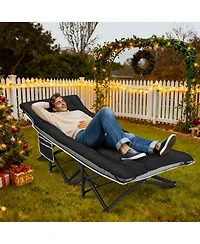Aofar 28" Portable Folding Camping Bed Heavy Duty Thick Mattress