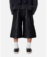 mnml Men's Ultra Baggy Leather Flame Shorts