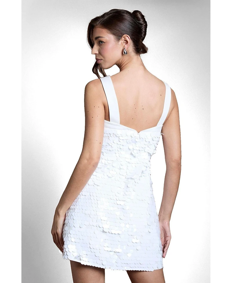 Coast Women's Sequin Bridal Mini Dress