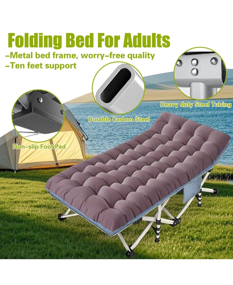 Aofar 32"Oversize Camping Sleeping Bed Folding Mattress Carry Bag