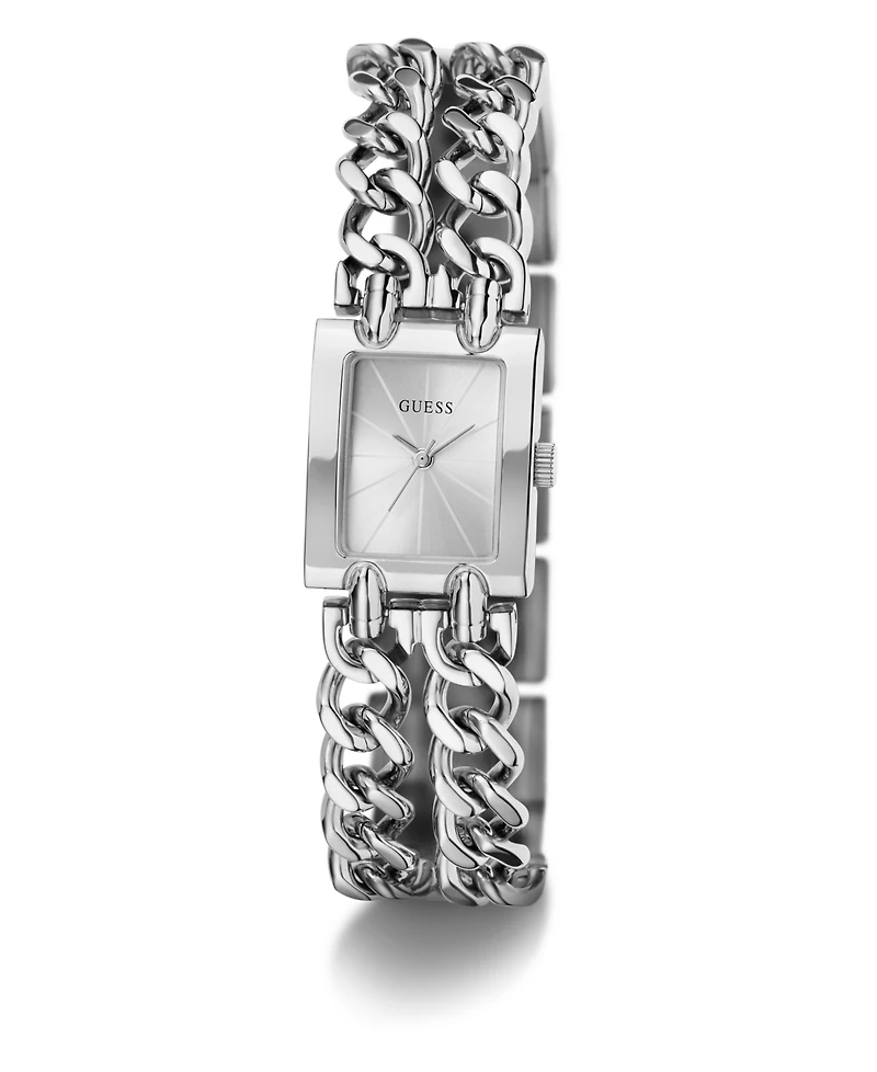 Guess Women's Quartz Silver-Tone Stainless Steel Watch 20mm