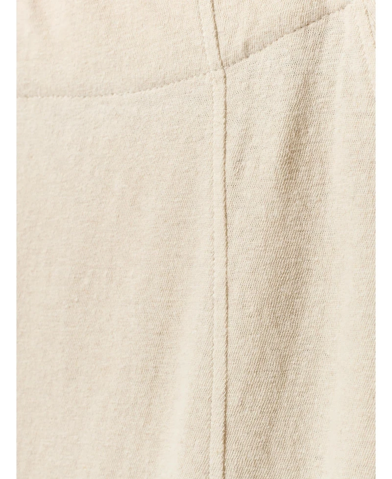 Celtic & Co. Women's Linen Blend Short Sleeve Swing Top