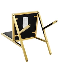 Streamdale Furniture 2-Pack Metal Framed Pu Dining Chairs