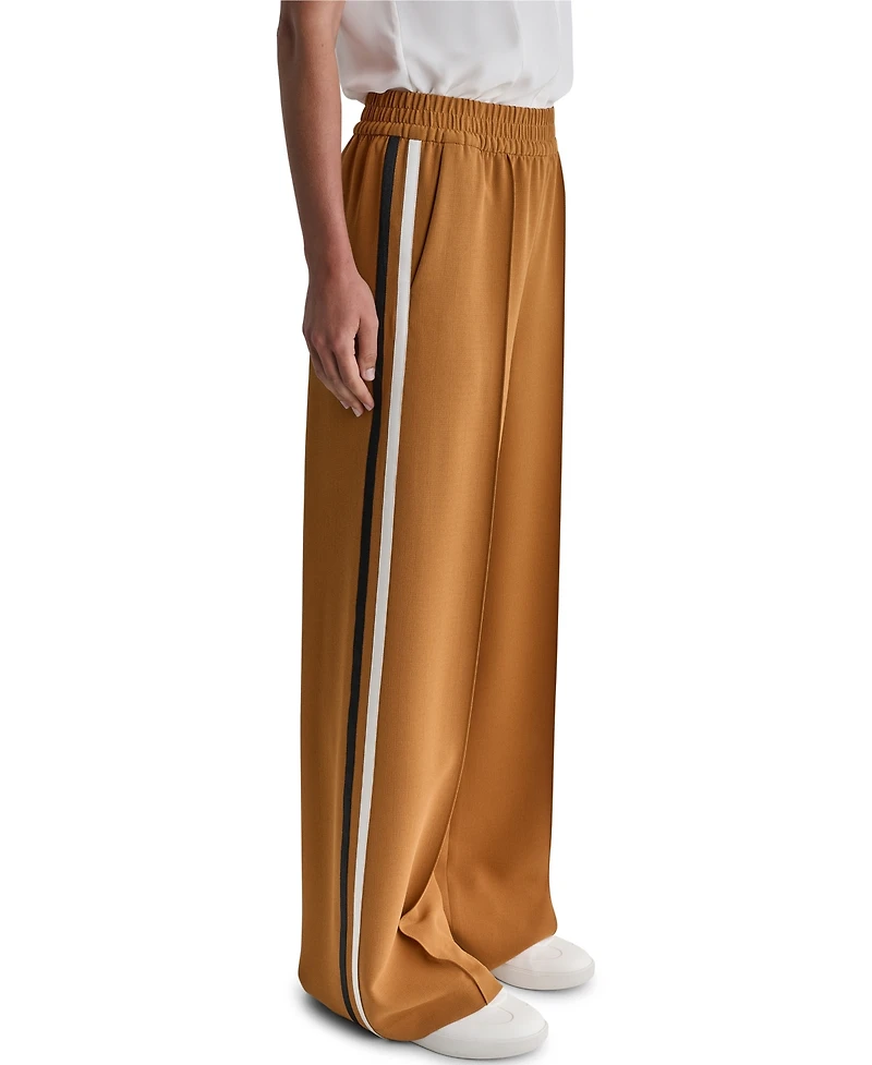 Bcbg Women's Mid-Rise Solid Wide-Leg Track Pants