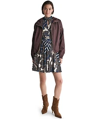 Bcbg Women's Zip-Front Drawcord Hoodie Jacket