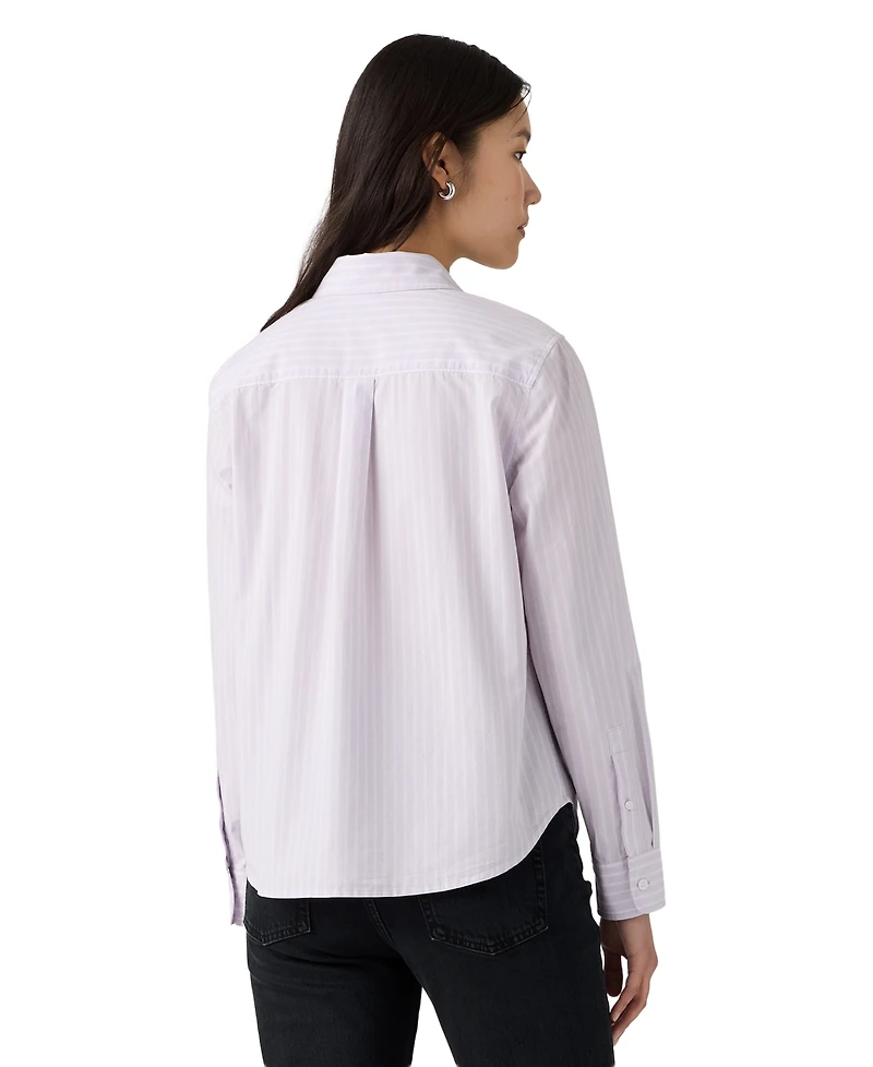 Levi's Women's Carlile Classic Poplin Long-Sleeve Shirt