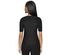 Dkny Women's Short-Sleeve Crewneck Sweater