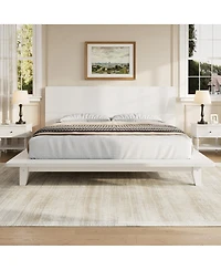 Streamdale Furniture Platform Bed Frame with Headboard
