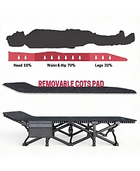 Aofar Camping Tent Folding Bed Carry Bag Supports 450 Lbs