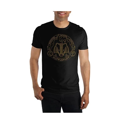 Harry Potter mens Hufflepuff Short-Sleeve T-Shirt-Small