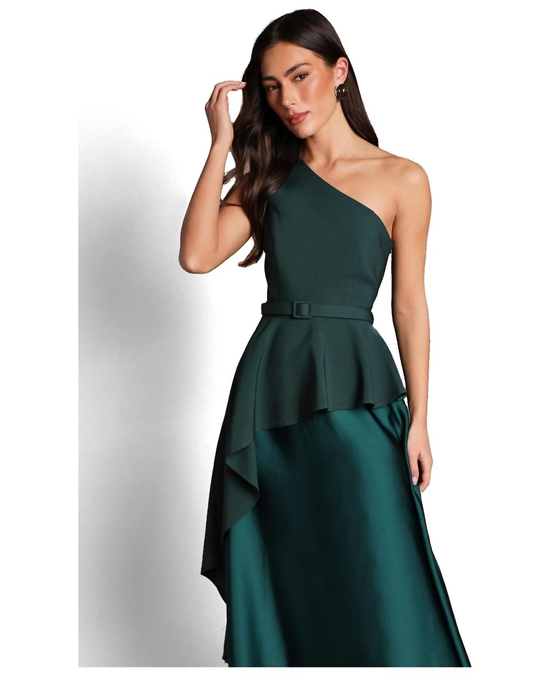 Coast Women's One-Shoulder Satin Maxi Dress