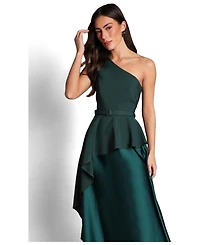 Coast Women's One-Shoulder Satin Maxi Dress