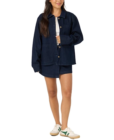 O'Neill Women's Originals Button-Front Cotton Denim Jacket
