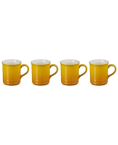 Le Creuset 14 oz. Stoneware Set of Four Coffee Mugs