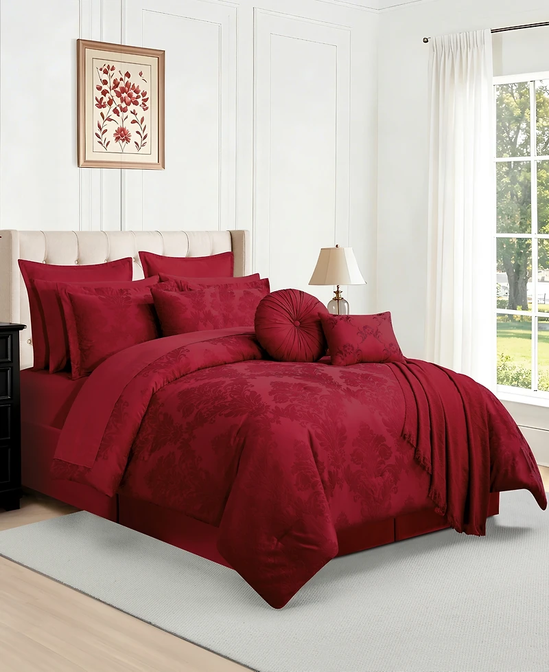 Macy's Victoria Fade-Resistant 14-Piece Comforter Set, King