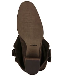 Steve Madden Women's Bozeman Cuffed Block Heel Tall Slouch Boots