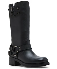 Steve Madden Women's Astor Buckled Moto Boots