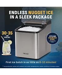 Newair Nugget Ice Maker Countertop, 30-35 lbs in 24 hours