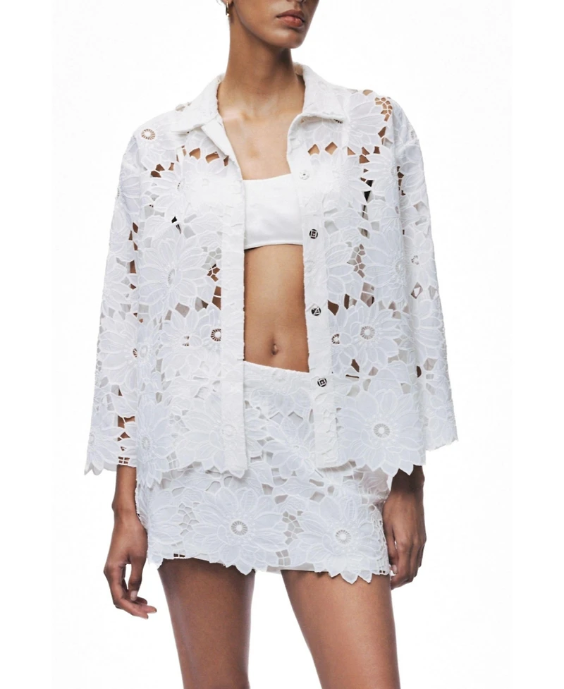 Nocturne Women's Floral Broderie Jacket