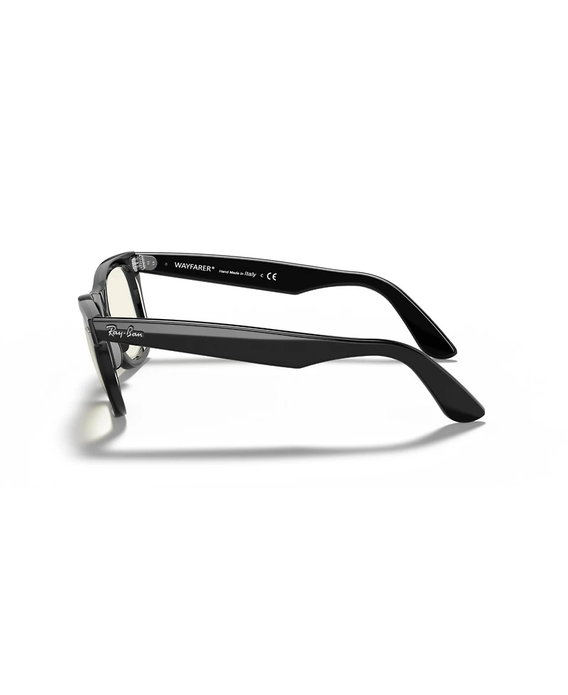 Ray-Ban Unisex Wayfarer Clear Evolve Photochromic Sunglasses, RB2140F