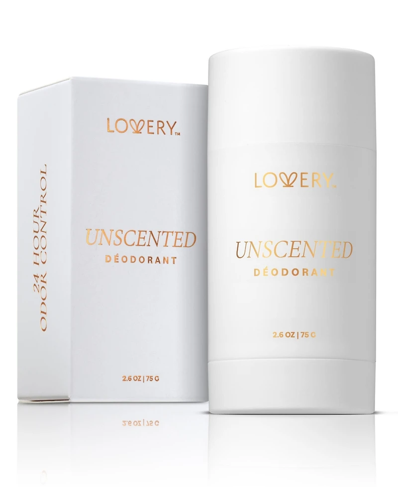 Lovery Women's Unscented Anti-Perspirant Deodorant Stick, Aluminum Free 2.6oz
