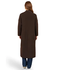 Yumi Women's Long Sleeve Knitted Maxi Cardigan