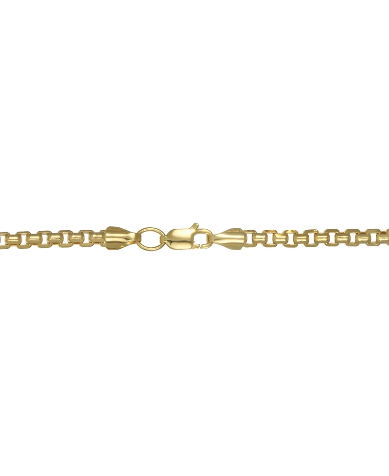 Macy's Diamond-Cut Box Chain 24" Necklace in 10k Yellow Gold