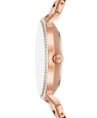 Michael Kors Women's Pyper Two-Hand Rose Gold-Tone Stainless Steel Watch 32mm