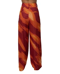Jluxlabel Women's Soft Pleated High-Waisted Wide-Leg Trouser