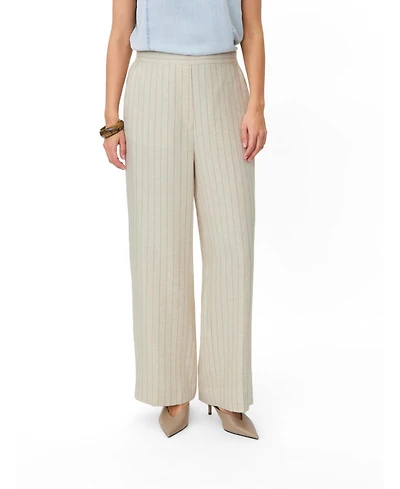 Masai Copenhagen Women's Mapippie Linen-Blend Pinstripe Wide-Leg Trousers