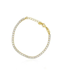 The Lovery Cz Tennis Bracelet 14K Gold Plated Sterling Silver